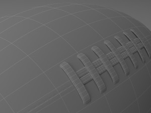 american football Model 3D