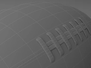 american football 3D Model