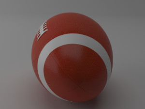 american football Model 3D