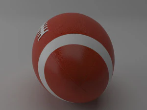 american football 3D Model