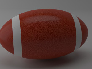 american football Model 3D