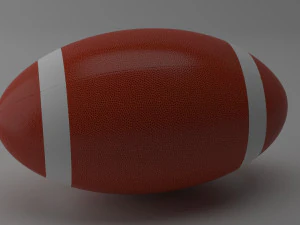american football 3D Model