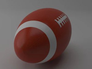 american football 3D Model