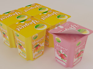 flavoured yogurt 3D Model