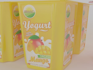 flavoured yogurt Modèle 3D