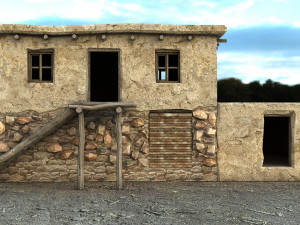 mud house 3D Model