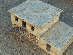 mud house 3D 모델