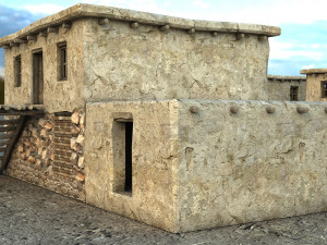 mud house 3D 모델