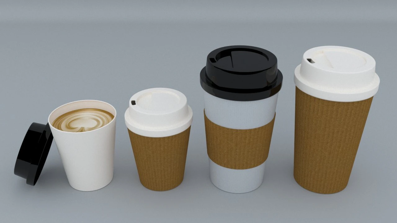 coffee cup 3D Model .c4d .max .obj .3ds .fbx .stl .blend