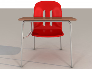 school chair Modelo 3D