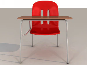 school chair 3D Model