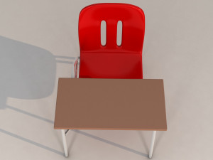 school chair Modelo 3D