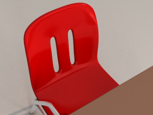 school chair Modelo 3D
