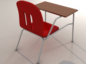 school chair Modelo 3D