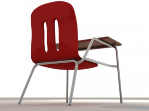 school chair Modelo 3D