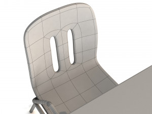 school chair Modelo 3D