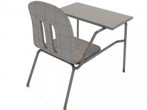 school chair 3D Model