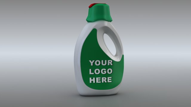 detergent liquid bottle 3D Модель .c4d .max .obj .3ds .fbx .stl .blend 