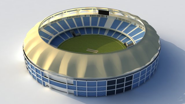 dubai cricket stadium Modèle 3D .c4d .max .obj .3ds .fbx .stl .blend 