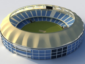 dubai cricket stadium 3D Model