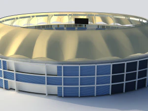 dubai cricket stadium 3D Model