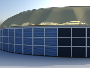 dubai cricket stadium Modèle 3D