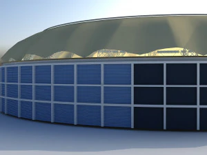 dubai cricket stadium 3D Model