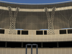 dubai cricket stadium Modèle 3D