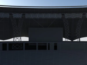 dubai cricket stadium 3D Model