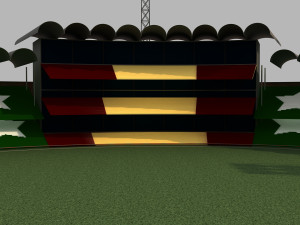 qaddafi cricket stadium Modello 3D