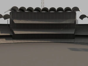 qaddafi cricket stadium 3D Model