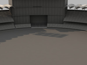 qaddafi cricket stadium Modello 3D