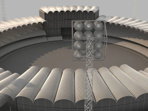 qaddafi cricket stadium 3D Model