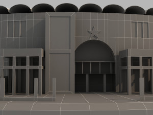 qaddafi cricket stadium Modello 3D