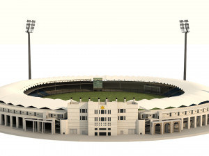 national cricket stadium Modelo 3D