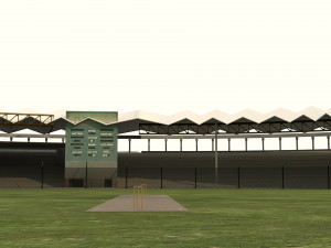 national cricket stadium Modelo 3D