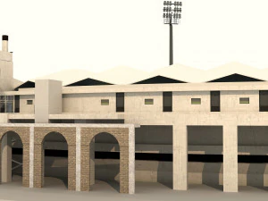 national cricket stadium 3D Model