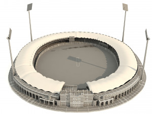 national cricket stadium Modelo 3D