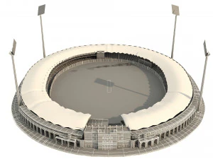 national cricket stadium 3D Model