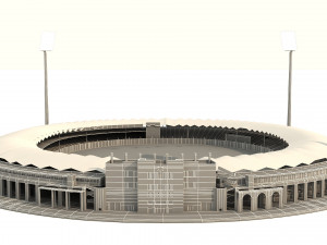 national cricket stadium Modelo 3D