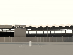 national cricket stadium Modelo 3D