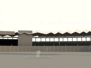 national cricket stadium 3D Model