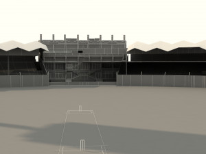 national cricket stadium Modelo 3D
