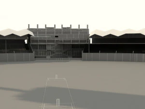 national cricket stadium 3D Model