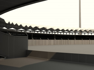 national cricket stadium Modelo 3D