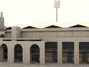 national cricket stadium Modelo 3D