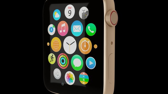 digital watch Modelo 3D .c4d .max .obj .3ds .fbx .stl .blend 