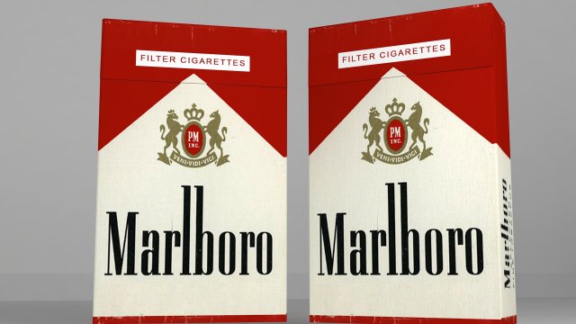 cigarette pack Modelo 3D .c4d .max .obj .3ds .fbx .stl .blend 