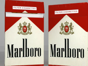 タバコのパック 3Dモデル