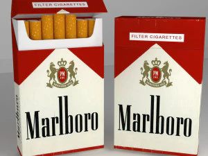 タバコのパック 3Dモデル